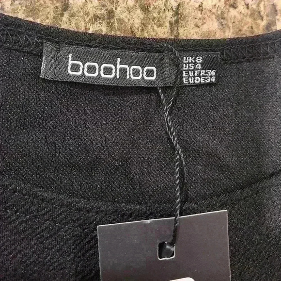 NEW NWT Boohoo Women's Mila Rose Printed Embroidered Shift Dress  Sz 4 US, 8 UK - Picture 7 of 9